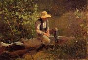 Winslow Homer The Whittling Boy painting